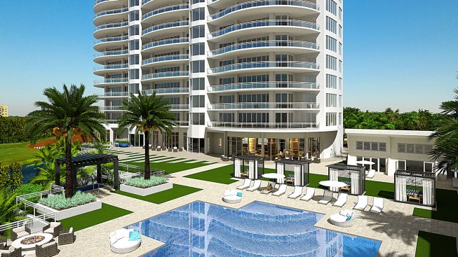 Rendering - Exterior Common Area -  Omega Tower