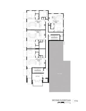Second-floor floor plan. 