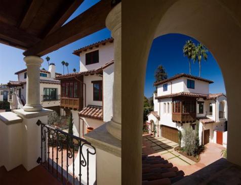 Unique entry porches and stair galleries distinguish each homes arrival experience.