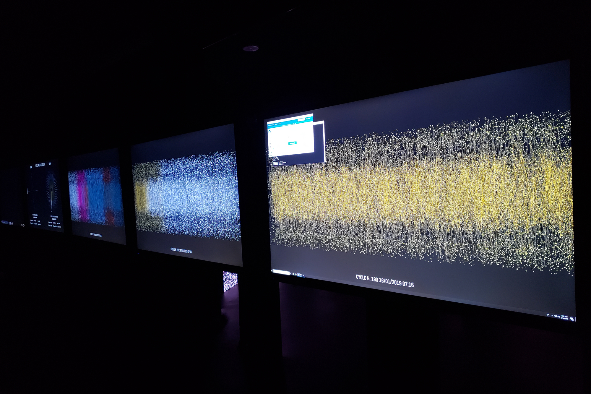 "Amygdala" at Fuse's "Everything in Existence" exhibition at Artechouse.