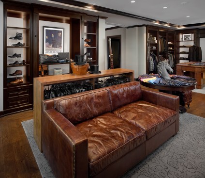 Men's suit department