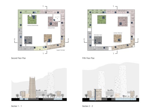 Floor plans and sections