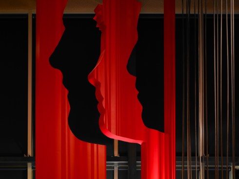Silhouette sculpture detail