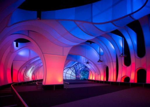 Showcases the LED lighting system