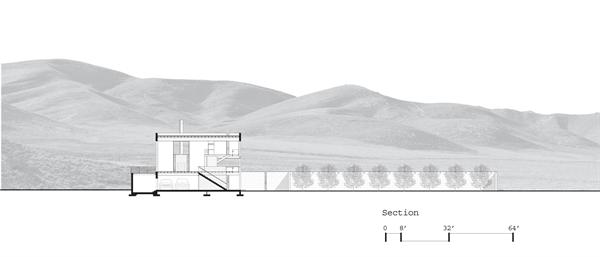 Outpost in section.