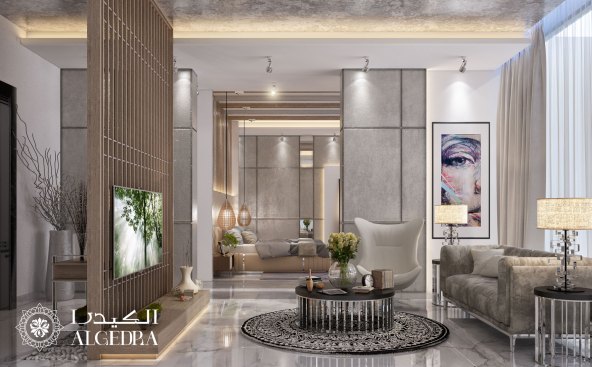 Master bedroom sitting area design
