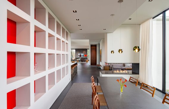 Walker Road modern home open plan dining room