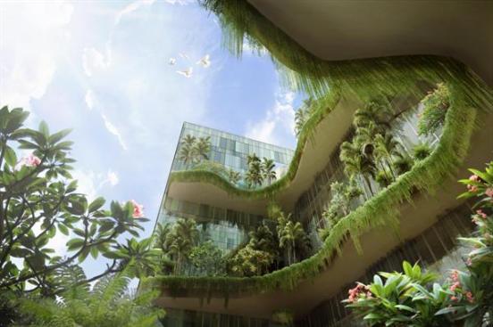 Rendering of the Pan Pacific Hotels Group?s Parkroyal on Pickering.