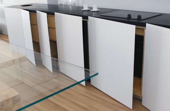 Kitchen cabinets enclosure