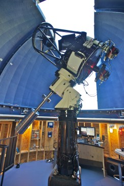 telescope mounted and assembly almost complete