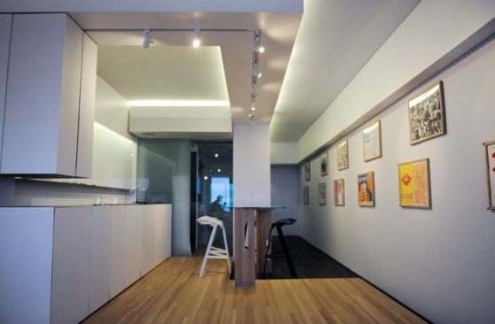 View towards the bathroom