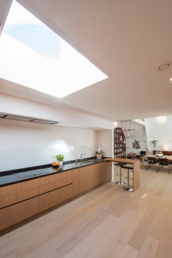 from sitting area looking towards the kitchen area 