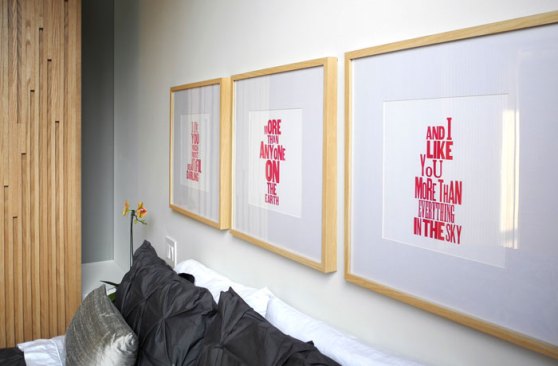 Bedroom wall detail