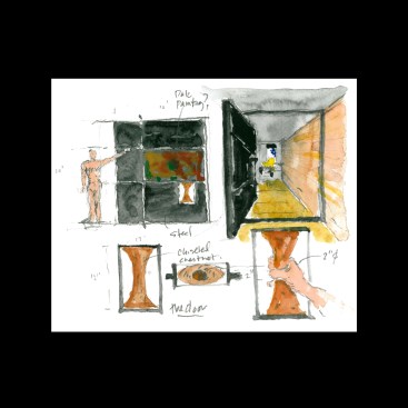 10' pivot door sketch