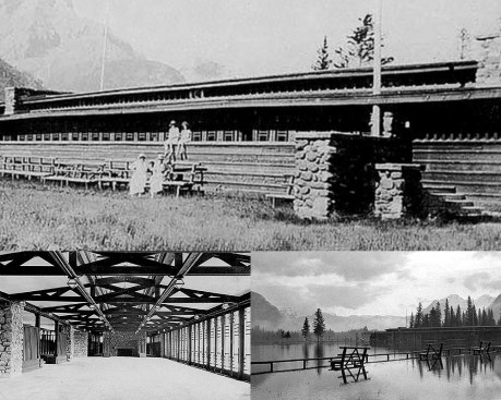 Historical images of the Banff pavilion, which was demolished in 1939