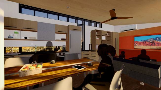 Living spaces.
