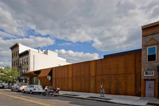Wyckoff Exchange with closed panels.