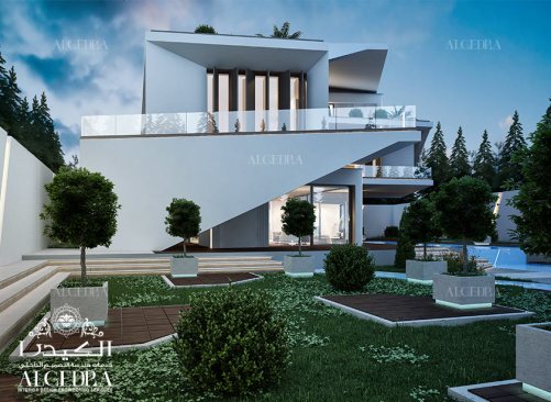 Modern villa landscape design