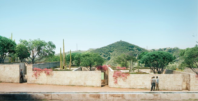 Renderings of Herzog & de Meron's Berggruen Institute in Los Angeles