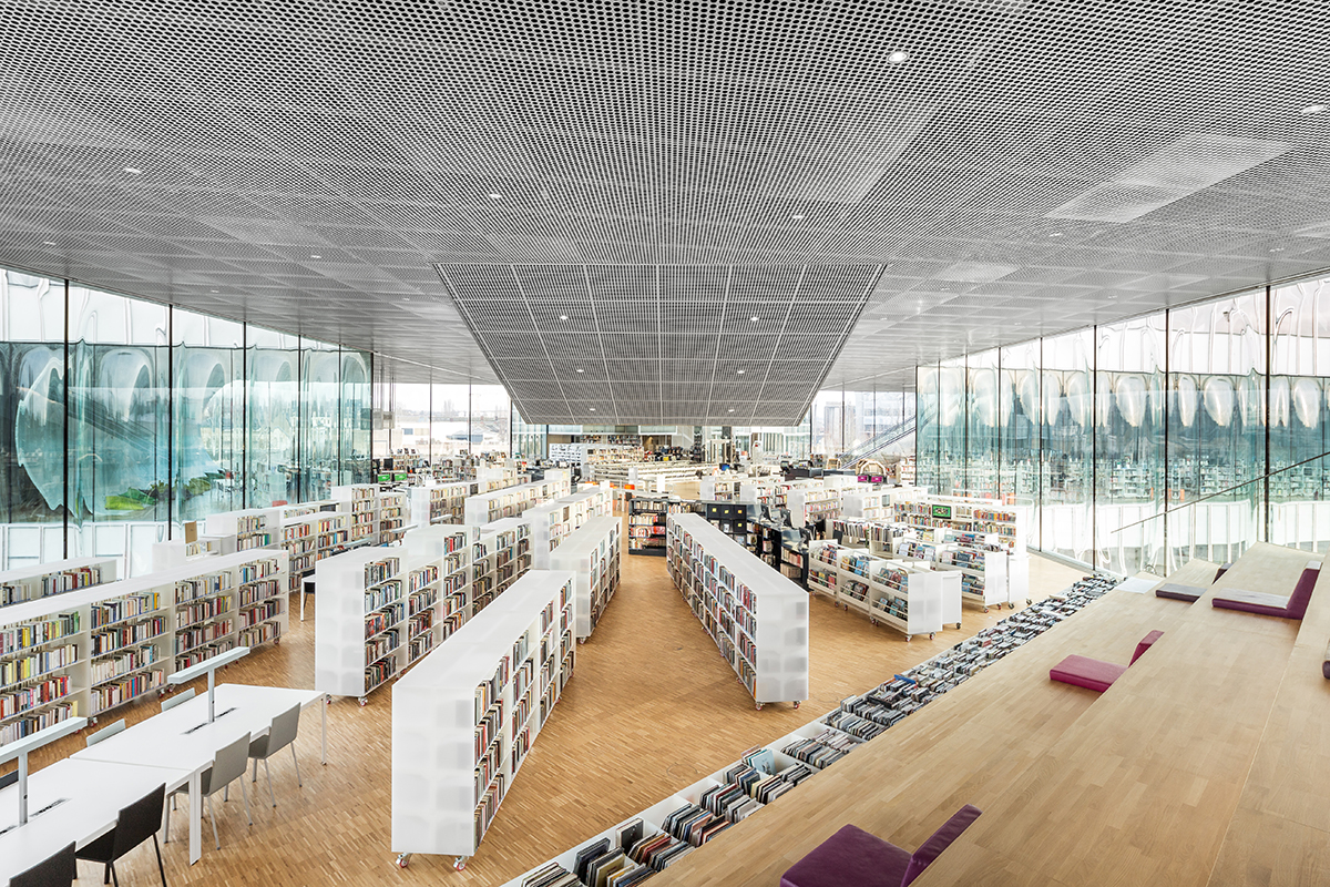 A New X-Shaped Public Library by Office for Metropolitan