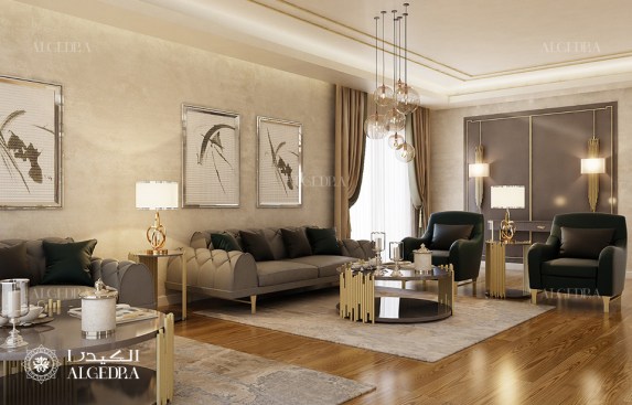 Small villa living room interior