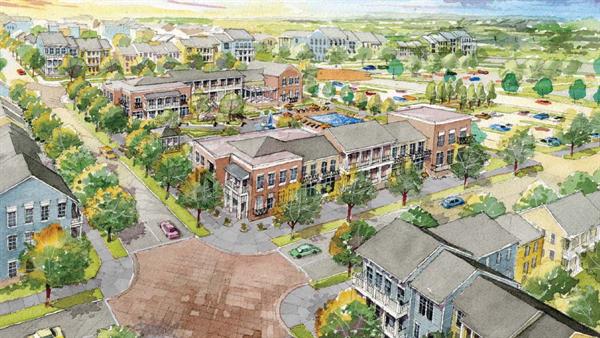 Active city blocks, semi public courtyards, and soon to come schools and libraries will give this low income site in New Orleans a new lease on life.