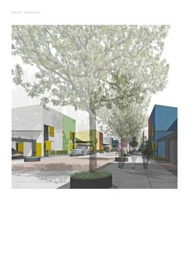 A street view of the proposed development. 