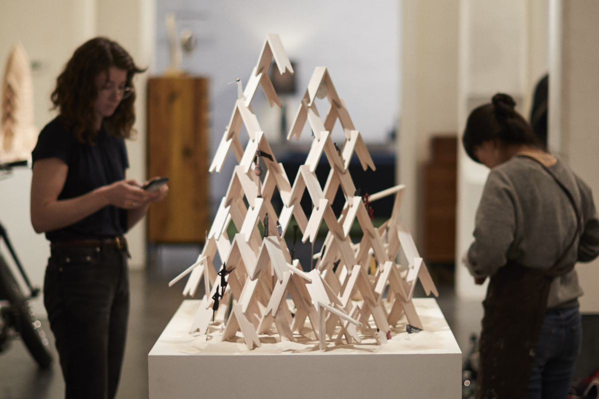 Kengo Kuma's Triangular Wooden Blocks Launch in the United States