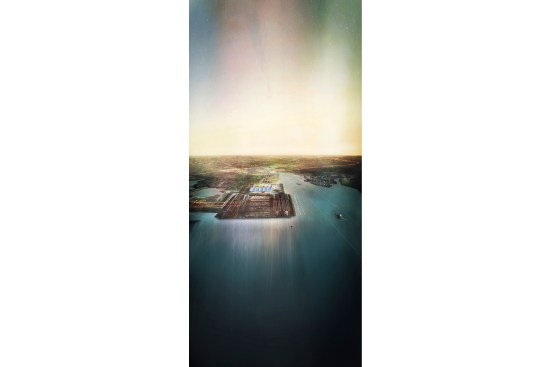 Aerial rendering.