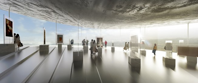Interior exhibition space.