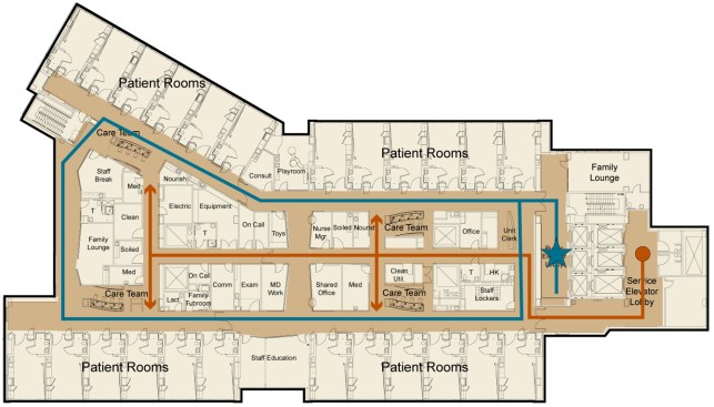 Circulation paths. 