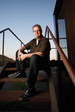 Architect Matthew G. Trzebiatowski, AIA, designed the Xeros Residence as his own house and studio in Phoenix.