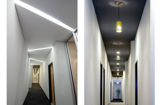 Hallway views from East and West