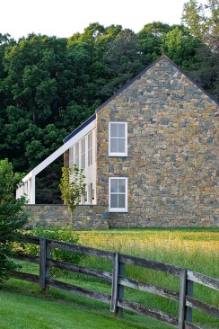 The guest house at the Wiltshire residence in Virginia, designed by Fraerman Associates Architecture.