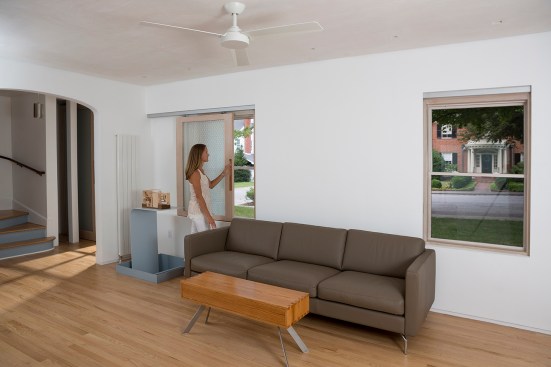 Bubble wrap night insulation increases the window R-value from 2 to 10.