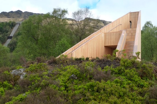 FREE FIRST USE - courtesy of Loch Lomond & The Trossachs National ParkA new iconic landmark has been added to the Scottish landscape.'An Ceanne Mor' , Gaelic meaning large headland was unveiled today by Richard Lochhead MSP, Cabinet Secretary for Rural Affairs and the Environment , at Inveruglas on the banks of Loch Lomond.The eight metre high, pyramid shaped structure is the fourth and final installation in the pilot phase for Scottish Scenic Routes - a Scottish Government initiative designed to encourage visitors to stop and see much loved views in a new way and spend more in the local economy.PICTURED: Gordon Watson, MSP Richard Lochhead, Linday McKay