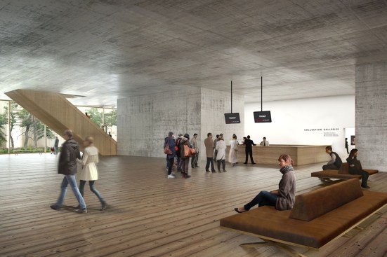 Gallery lobby.
