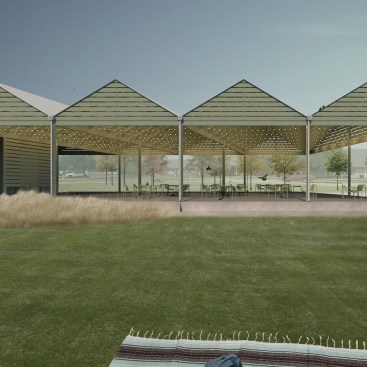 Village Park, in Oklahoma, by Common Works Architects.