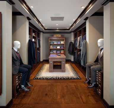 Mens suit department