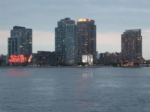 View from across the river.