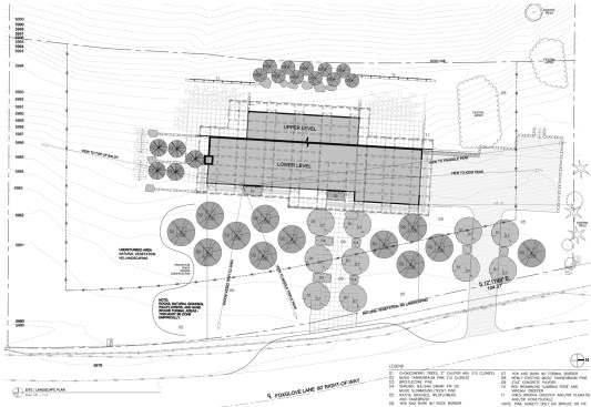 Site+plan+of+Poulsen+Residence+in+Blaine+County%2c+Idaho.