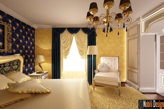 Proiect design interior dormitor clasic.