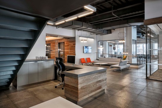 Reception area.