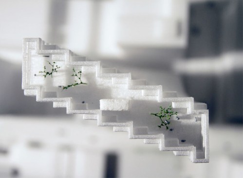 Top view of model.