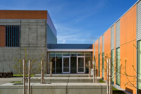 Academic courtyard entry