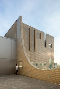 The rooftop terrace on the Ponti-designed Martin Building