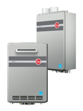 Rheem. Prestige Series Condensing Tankless Water Heaters are the maker’s most efficient tankless units to date. With a minimum flow-rate of 0.26 gallons per minute (gpm) and a minimum activation flow rate of 0.4 gpm, the Prestige Series allows homeowners using low-flow fixtures to receive hot water without having to increase the flow. The units can accept stainless steel or PVC piping, which can reduce costs and ease installation. The series is Energy Star qualified and eligible for tax incentives. 866.720.2076.
www.rheem.com. –L.H.