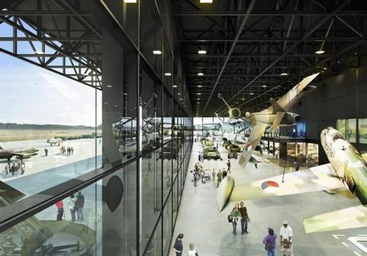 Dogfight+gallery%2c+seen+from+bridge+within+the+museum.