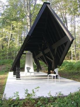 Dubbed by one judge the Mystery Critter, the viewing pavilion rises to the level of habitable sculpture.