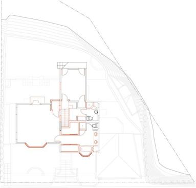 Existing second level before demolition. 